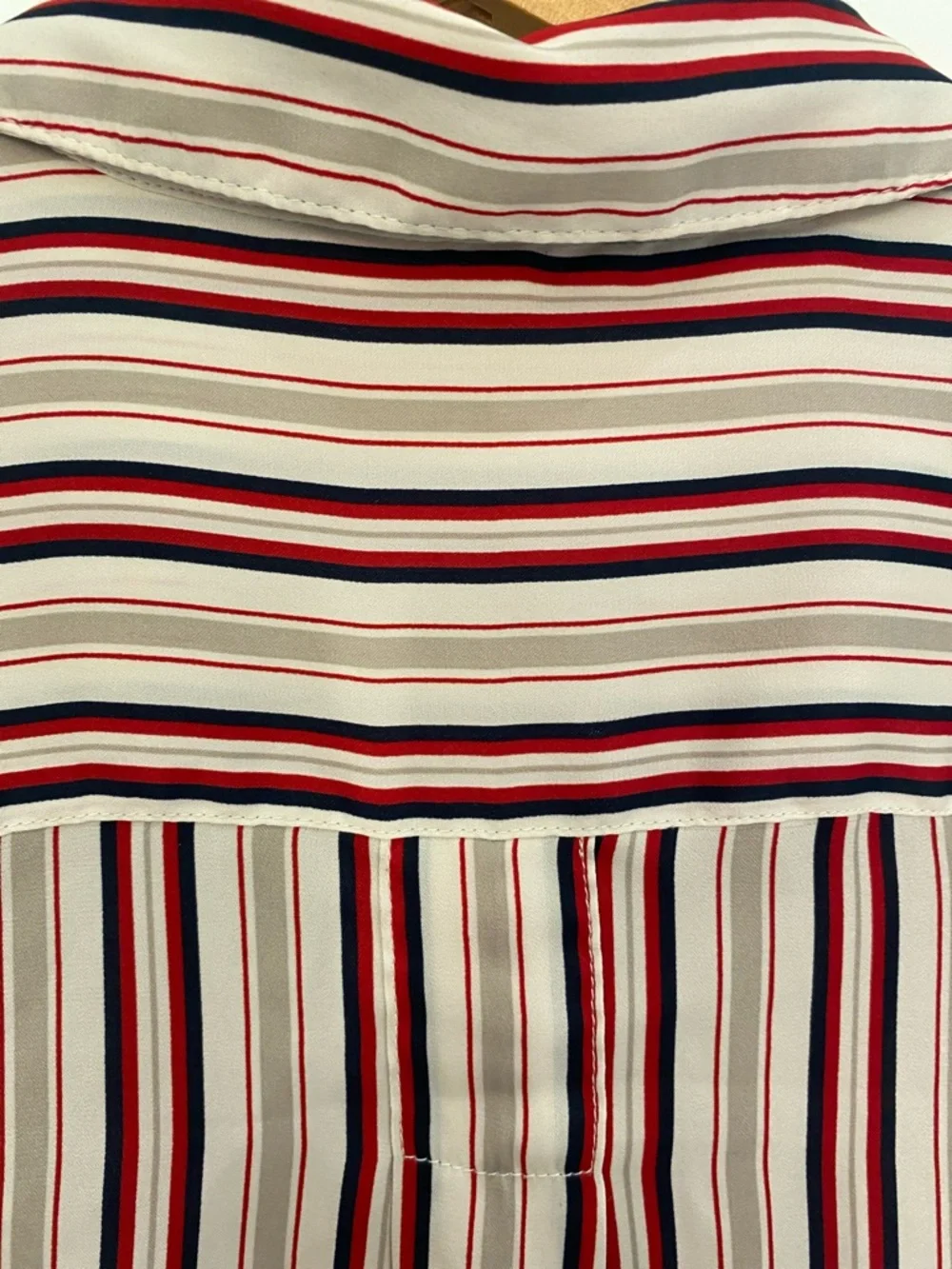 Free People ‘Mad About You’ Striped Button Down Blouse Fits Oversized XS - Picture 8 of 9